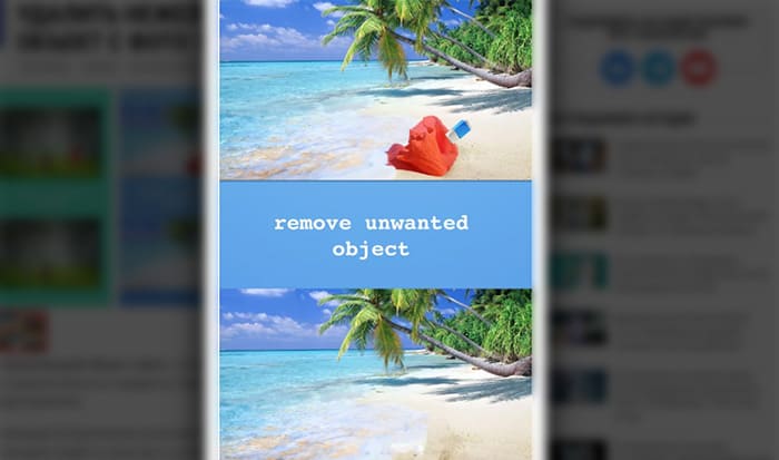 Удаление объектов на фото в Андроид